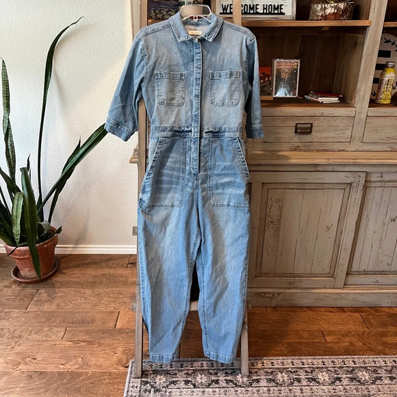 Altar’s State women’s 3/4 sleeve denim jumpsuit size XS - Picture 1 of 14